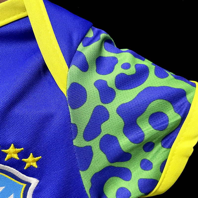 22/23 Brazil Baby - Away Soccer Jersey Suit Newborn Romper Jumpsuit Football Uniform