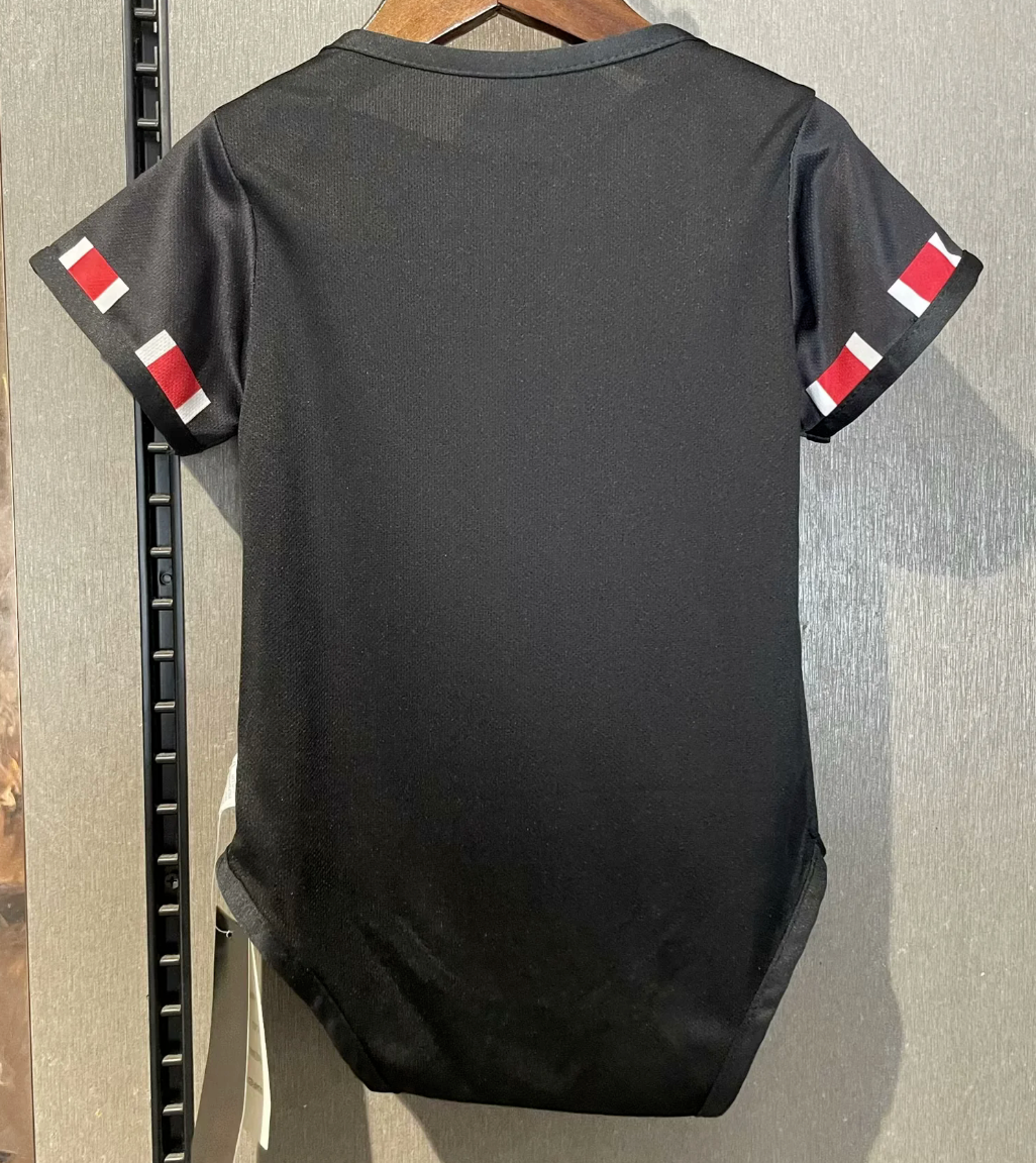 Sao Paulo Baby black - Soccer Jersey Suit Newborn Baby Romper Jumpsuit