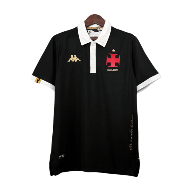 Camisa Vasco III 2023 Kappa Masculina - Camisas Negras
