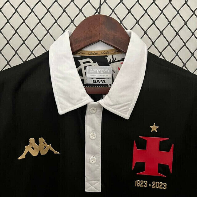 Camisa Vasco III 2023 Kappa Masculina - Camisas Negras