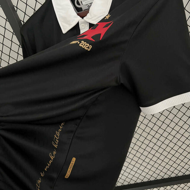 Camisa Vasco III 2023 Kappa Masculina - Camisas Negras