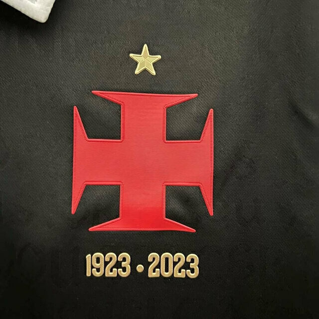 Camisa Vasco III 2023 Kappa Masculina - Camisas Negras