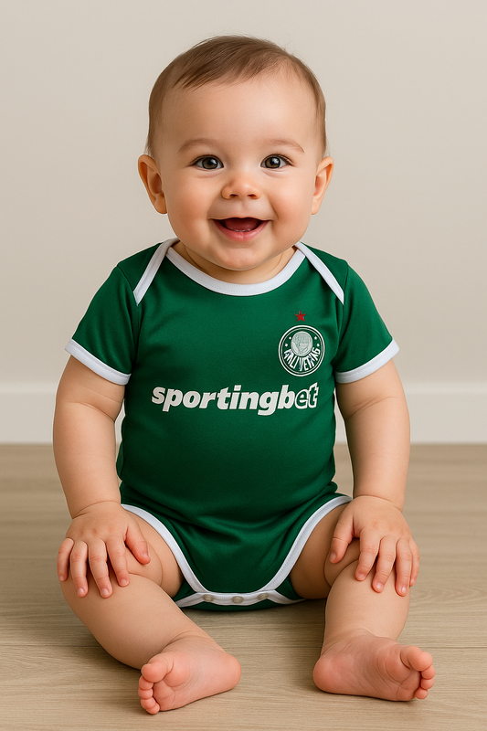 Palmeiras Baby - Soccer Jersey Suit Newborn Baby Romper Jumpsuit Toddler Outfits Football Uniform