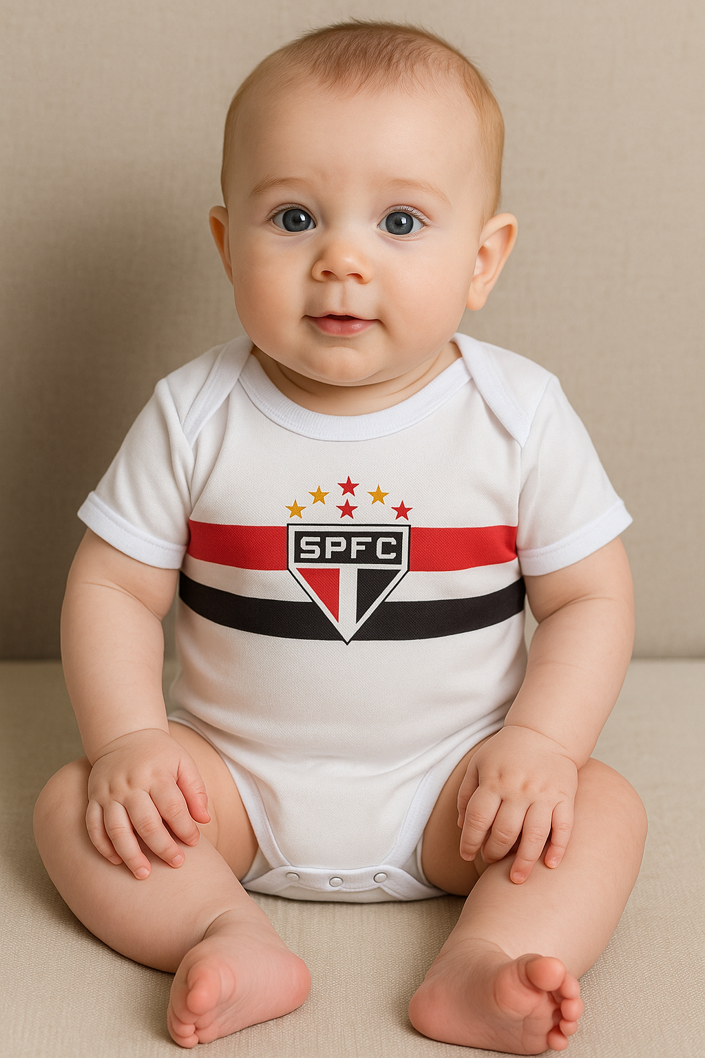 Sao Paulo Baby - Soccer Jersey Suit Newborn Baby Romper Jumpsuit