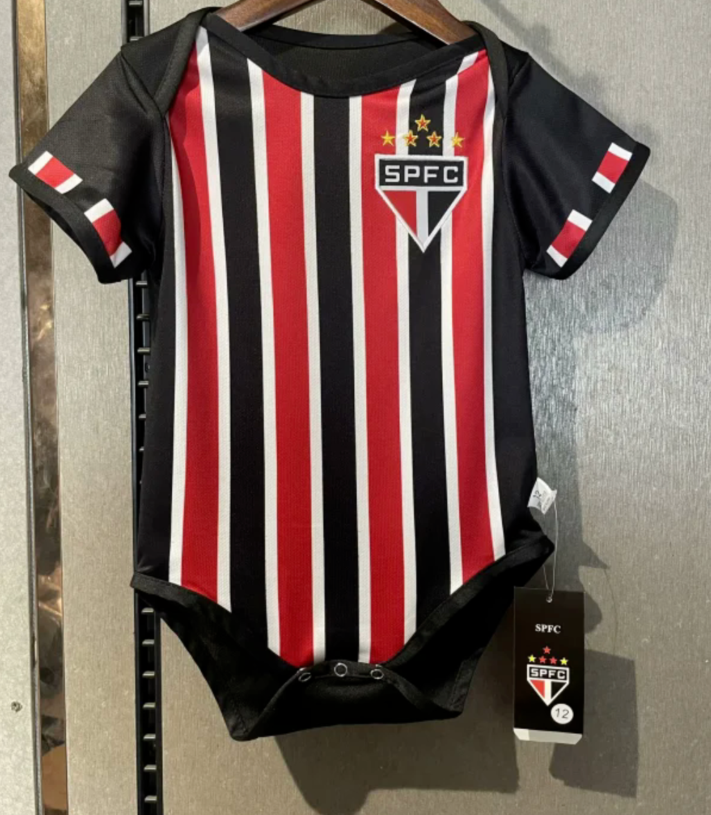 Sao Paulo Baby black - Soccer Jersey Suit Newborn Baby Romper Jumpsuit