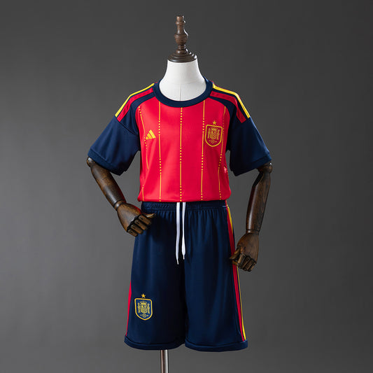 Spain 2026 Home Jersey – Kids (Pre-Order Australia) World Cup