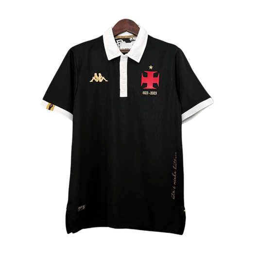 Camisa Vasco III 2023 Kappa Masculina - Camisas Negras